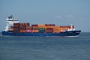 Frachtschiff auf der Elbe bei Cuxhaven © Christian Bubenzer