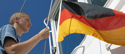 Changing to the German flag